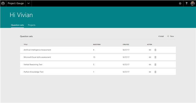 Online skill assessment