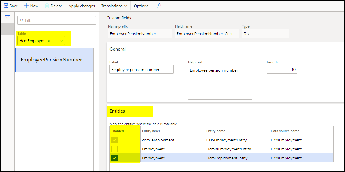 edit custom field