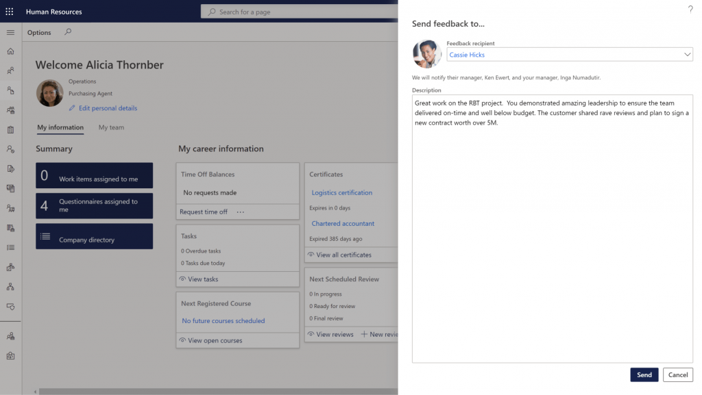 Transform Employee Experiences Microsoft Dynamics 365 HR Solutions FourVision