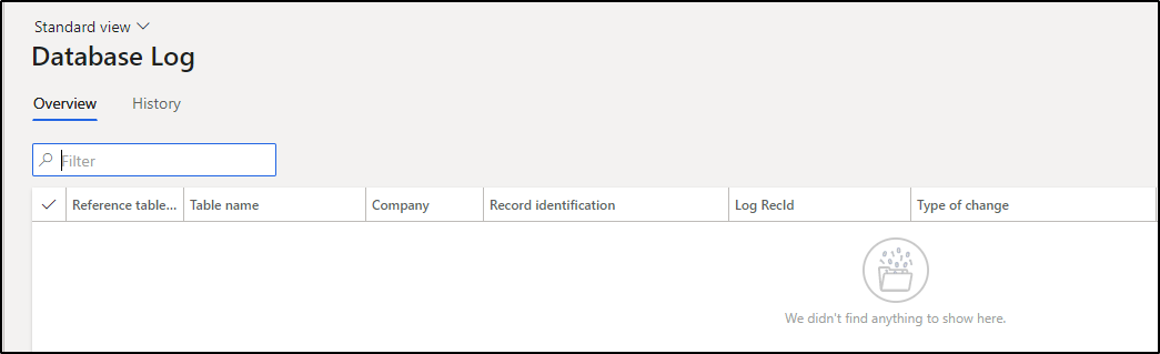 Data logging for Dynamics Talent