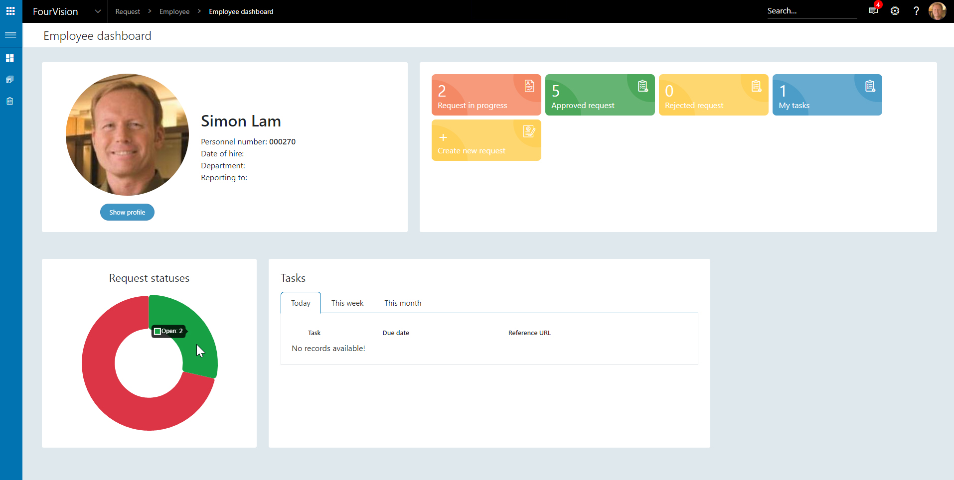 HR-Request-Dashboard